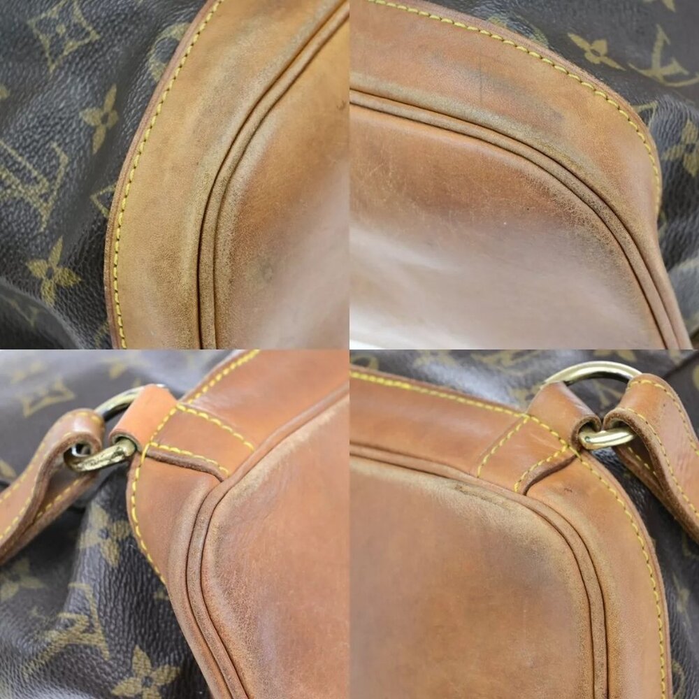 LOUIS VUITTON Montsouris GM Backpack Bag Monogram Leather Brown M51135 70ED741 - Picture 9 of 16